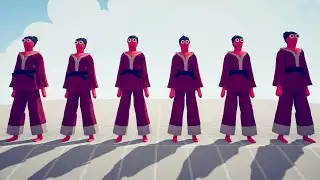 100X KARATE FIGHTERS VS 100X MELEE UNITS | TABS - Totally Accurate Battle Simulator