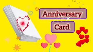 Anniversary Card Making Ideas/ Simple N Easy A4 Size White Sheet Card Making Ideas