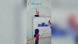 Split the screen into 2 on interactive flat panel. iboard.