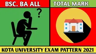 Kota university exam pattern 2021| Uok Bsc exam pattern 2021| university of kota exam pattern 2021|