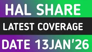 HAL SHARE LATEST NEWS 13JAN'26/HINDUSTAN AERONAUTICS STOCK LATEST NEWS WITH TARGET FORECAST 