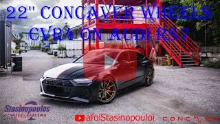 CONCAVER WHEELS 22'' CVR4 BRONZE ON AUDI RS7