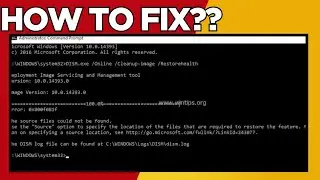 How To Fix DISM 0x800F081 Source File Could Not Be Found Error In Windows