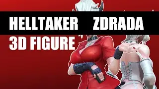 Helltaker Zdrada Sculpture Timelapse