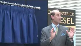 Video: Prince Edward is treated to a steam train ride to Inch Abbey during his visit to the...