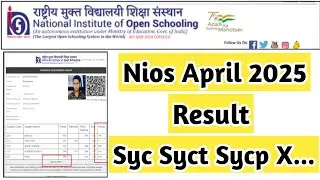 Nios Class 10 April 2025 Result Syc Syct Sycp XXXX | Task Is Helping (NIOS) nios  #Syc #sycp #syct