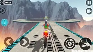 Impossible Motor Bike Tracks: All Motors Unlocked Levels 14-15 | Android GamePlay Crazy Stunts