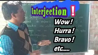 Interjection | Hindi defination #interjections #englishgrammar #viralvideo #partsofspeech