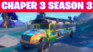 Where to Find battle bus in fortnite Chapter 3 Season 3 - armored battle bus locations