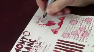 Montblanc Shakespeare Velvet Red Ink!