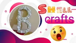 Diy shell letter B ||#ShellCrafts|#shorts