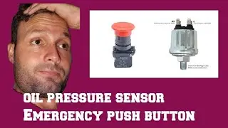 Deepsea Controller Emergency push button & Oil switch wiring diagram 