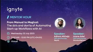 Mentor Hour From Manual to Magical &ndash; Automating Start up Workflows with AI