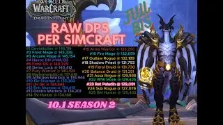 Best DPS specs Ranking per Simulations Season 2 Dragonflight 10.1 #worldofwarcraft #ranked