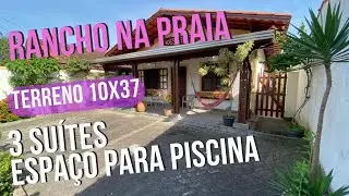 Casa Isolada com 3 suítes à venda - terreno 10x37 - Canto do Forte - Praia Grande/SP