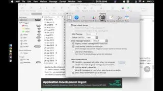 How to preview mac readin panel to the right