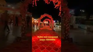 wedding reception decoration tent light flower Garden Resort Udaipur event management 7568199084