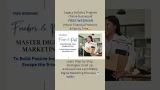 Legacy Builders Program Online Business FREE WEBINAR