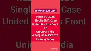 NEET PG 2025 Supreme Court Case Update: Hearing Today #neetpg2025 #inicet2025 #medicalexam #neetpg