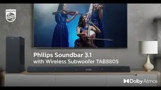 Philips Soundbar 3.1 with Wireless Subwoofer TAB8805