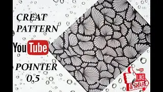 freehand Create Pattern | with Black Pointer 0.5 at white page | freehand | techniques | designs.