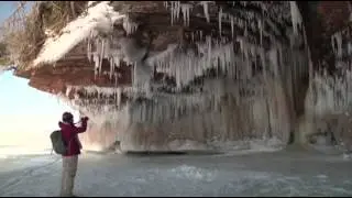 Spectacular Ice Caves on Lake Superior