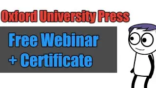 Free Webinar + Certificate @ Oxford University Press