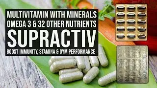 Multivitamin with Minerals and Omega 3 Fatty Acids | Supractiv with 38 Fortified Nutrients