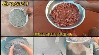 Episode 1 😅Mud Tutorial/Sifting/cement crushing💖@GoldenStarAsmr