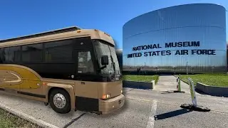 Long travel day, Massive Air Force Museum, Parking Lot Camping in Kentucky