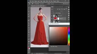 Change dress color in Photoshop #photoshop