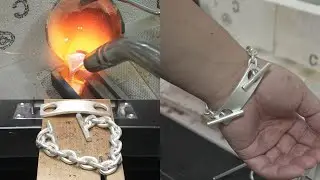 ダブルTバー トグル・プレートブレスレット作製 - How to make Bracelet