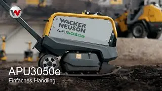 Einfach in der Bedienung - Reversierbare Vibrationsplatte mit Akkuantrieb APU3050e