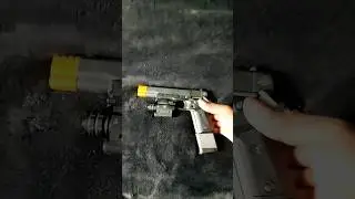 Rock Island 1911 Tac: Gold Comp, Strobe light/Red dot, Ext-mag #1911 #45acp #tactical #guns #pistol