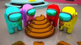 AMONG US POOP! / 003 / IMPOSTOR POOPED EVERYWHERE! / THE FUNNIEST ANIMATIONS! / #game #memes #funny