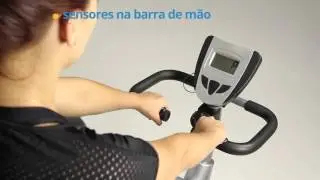Bicicleta Ergom&eacute;trica Horizontal com Painel LCD da Athletic Works