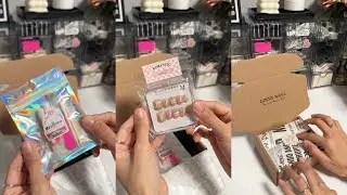 ASMR Pack Orders with Ginny | Press-On Nails Collection | Short Nails | No Talking Just Relaxing