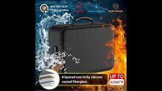 DocSafe 5200&deg;F Document Organizer with Lock,Upgraded Heat Insulated Fireproof＆Waterproof Box