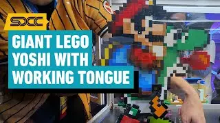 Giant Lego Yoshi With Working Tongue & More | Comic Con 2024