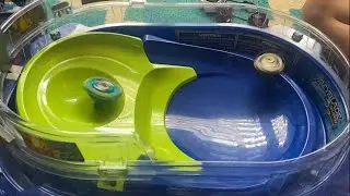 Beyblade Battle:  Glide Dullahan D6 vs. Prime Apocalypse A5