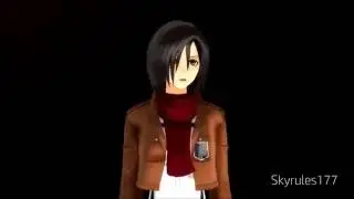 [MMD] Girl on Fire - Attack on Titan