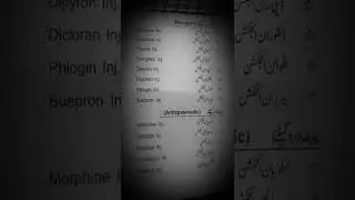 Analgesic pain killer and antispasmodic abdominal pain medicine's