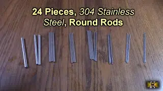 24 Pieces, 304 Stainless Steel, Round Rods - Assorted Diameter 1.5-8 mm all 100 mm Long REVIEW
