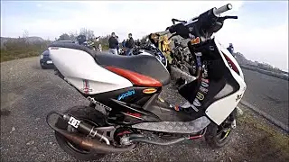 AEROX 70 TROFEO - POLINI EVO 2 70cc TEST RIDE | Wheelies & Max Speed VS Runner 125