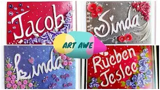 Quilling | Quilling names | Quilling letter| Quilling typography