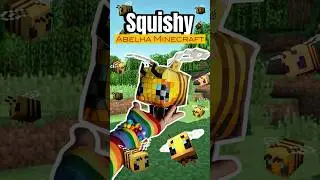 Paper Squishy abelha Minecraft 🐝 #minecraft #papersquishy