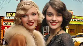 1930s USA - Real Street Scenes of Life in America in Color