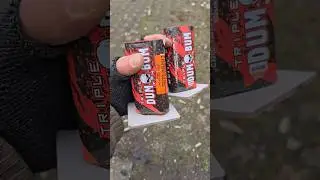 2x DumBum Triple 20mm | Totenkopf Bombenrohre | skull firework single shots #shorts #fireworks