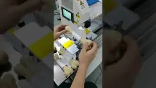 Dog treatment chew flag tagging machine