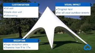 How to set up a Big Top Star Tent by LP Tent